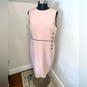 HOBBS LONDON Chic Sleeveless Midi Dress with Button Detail